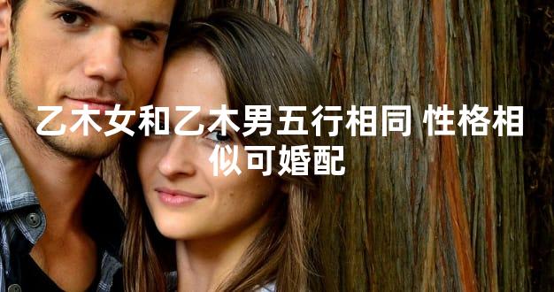 乙木女和乙木男五行相同 性格相似可婚配